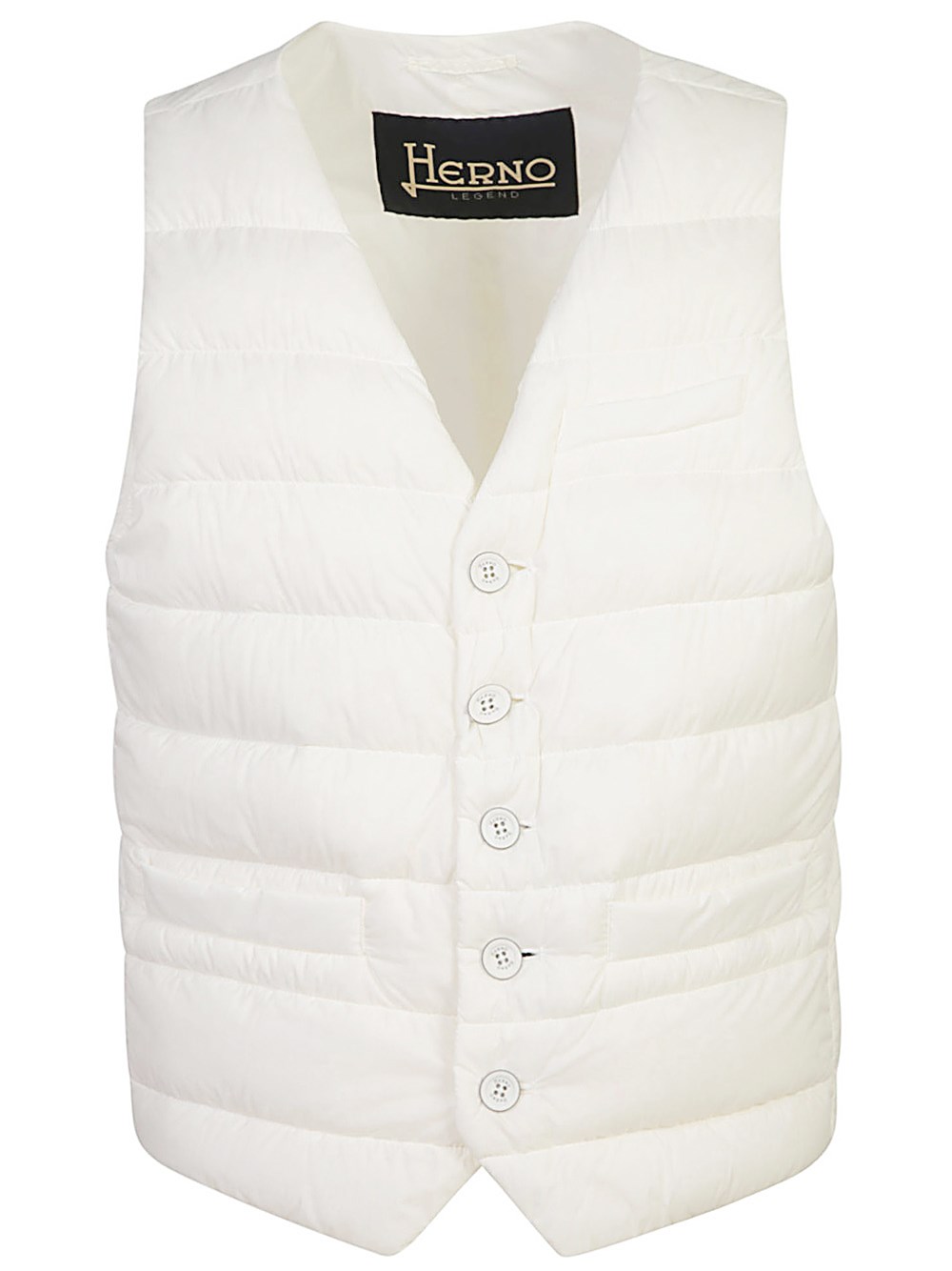 Shop Herno Gilet Imbottito In Bianco