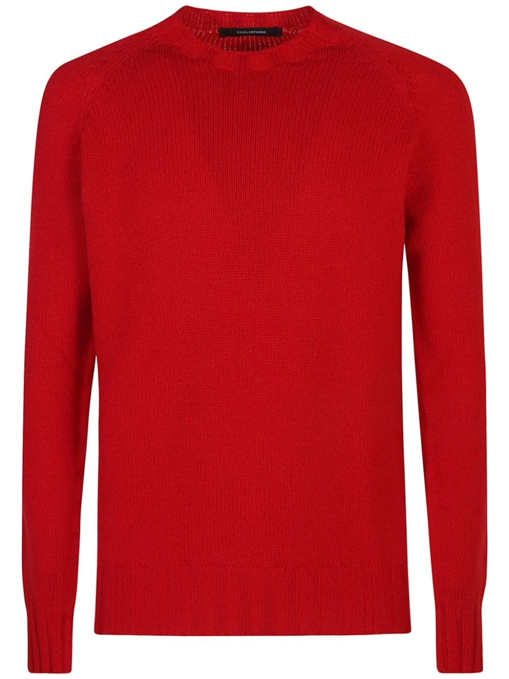 Shop Tagliatore Maglione Girocollo In Rosso