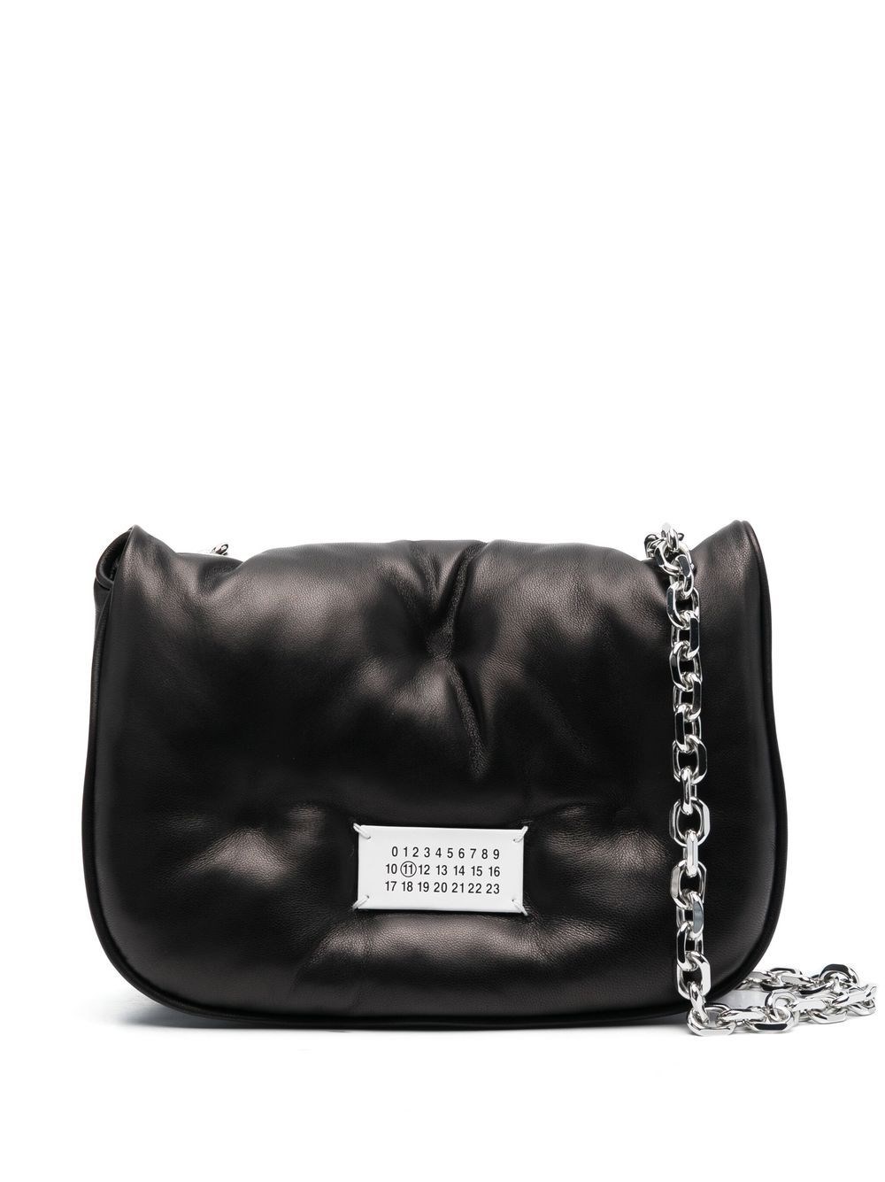 Shop Maison Margiela Borsa A Spalla Glam Slam Flap In Nero