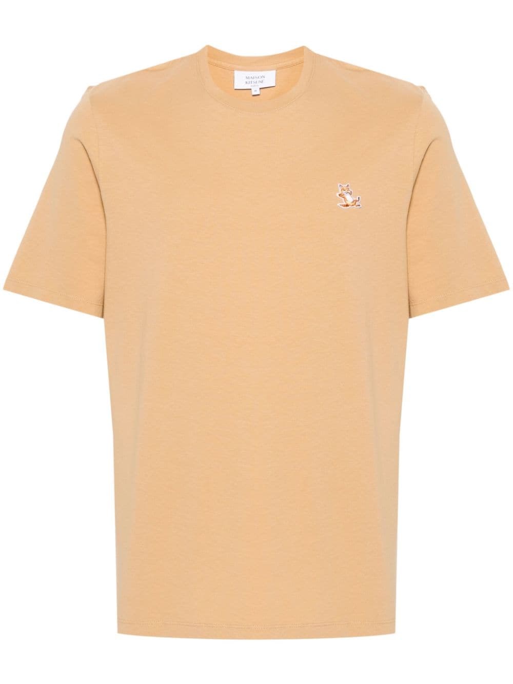 Shop Maison Kitsuné T-shirt Con Applicazione Chillax Fox In Bianco