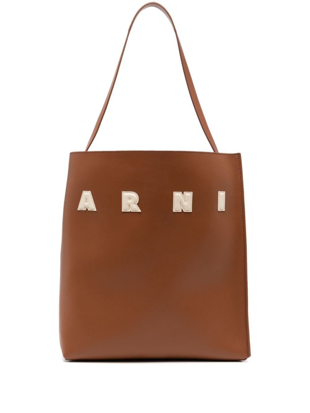 Shop Marni Borsa Passepartout Museo Media In Marrone