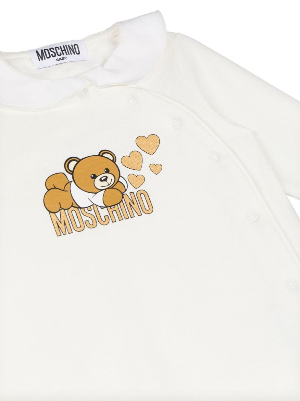 Shop Moschino Kids Tutina Con Stampa In Bianco