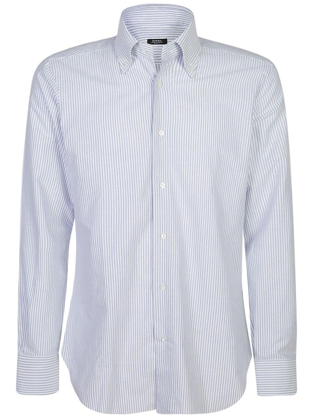 Shop Barba Camicia A Righe In Bianco