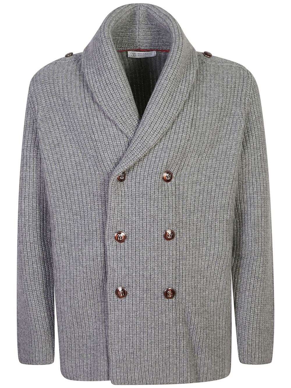 Brunello Cucinelli Cardigan Doppiopetto In Gray