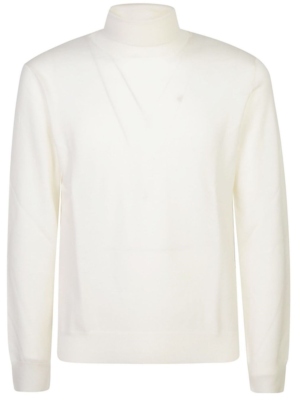 Tagliatore Turtleneck In Virgin Wool In White