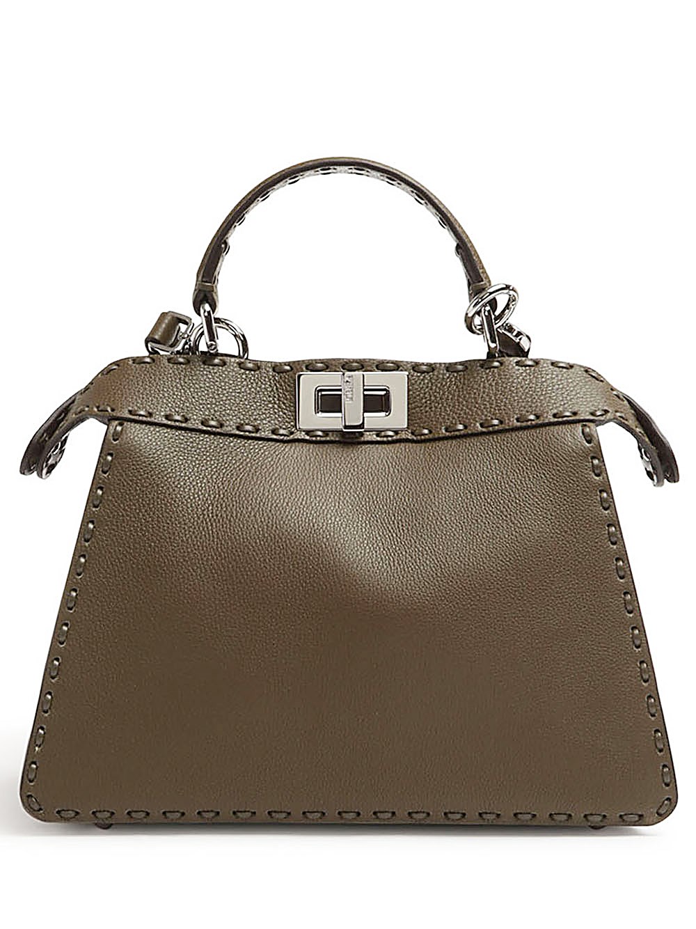 FENDI Peekaboo Iseeu Small
Borsa In Selleria Colore Verde Con 556 Impu 