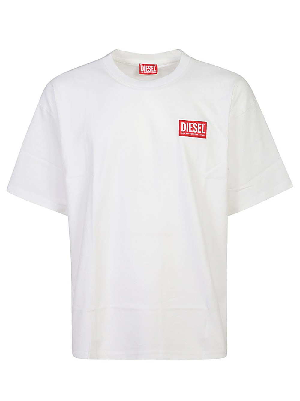 Shop Diesel T-shirt In Bianco