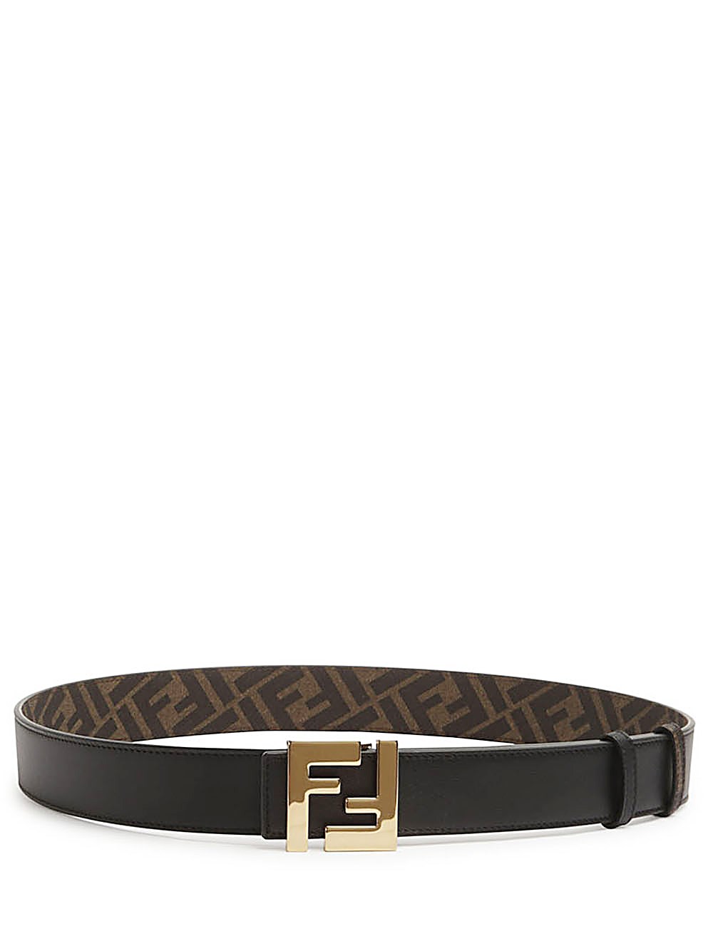 Shop Fendi Cintura Ff Squared In Nero