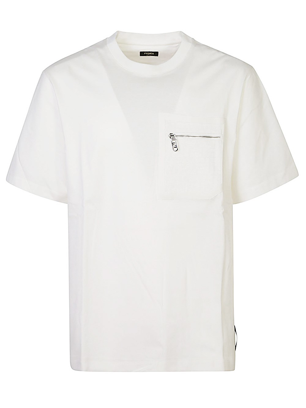 Shop Fendi T-shirt T-shirt In Cotone Bianco