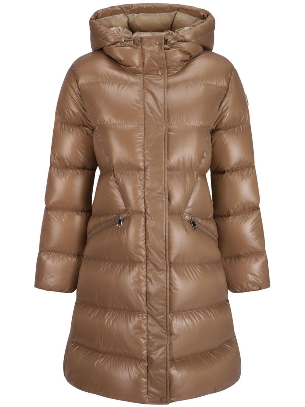 Shop Moncler Cappotto Bellevue In Bianco