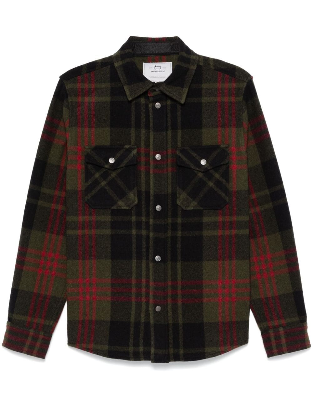 Shop Woolrich Giacca-camicia Alaskan In Verde