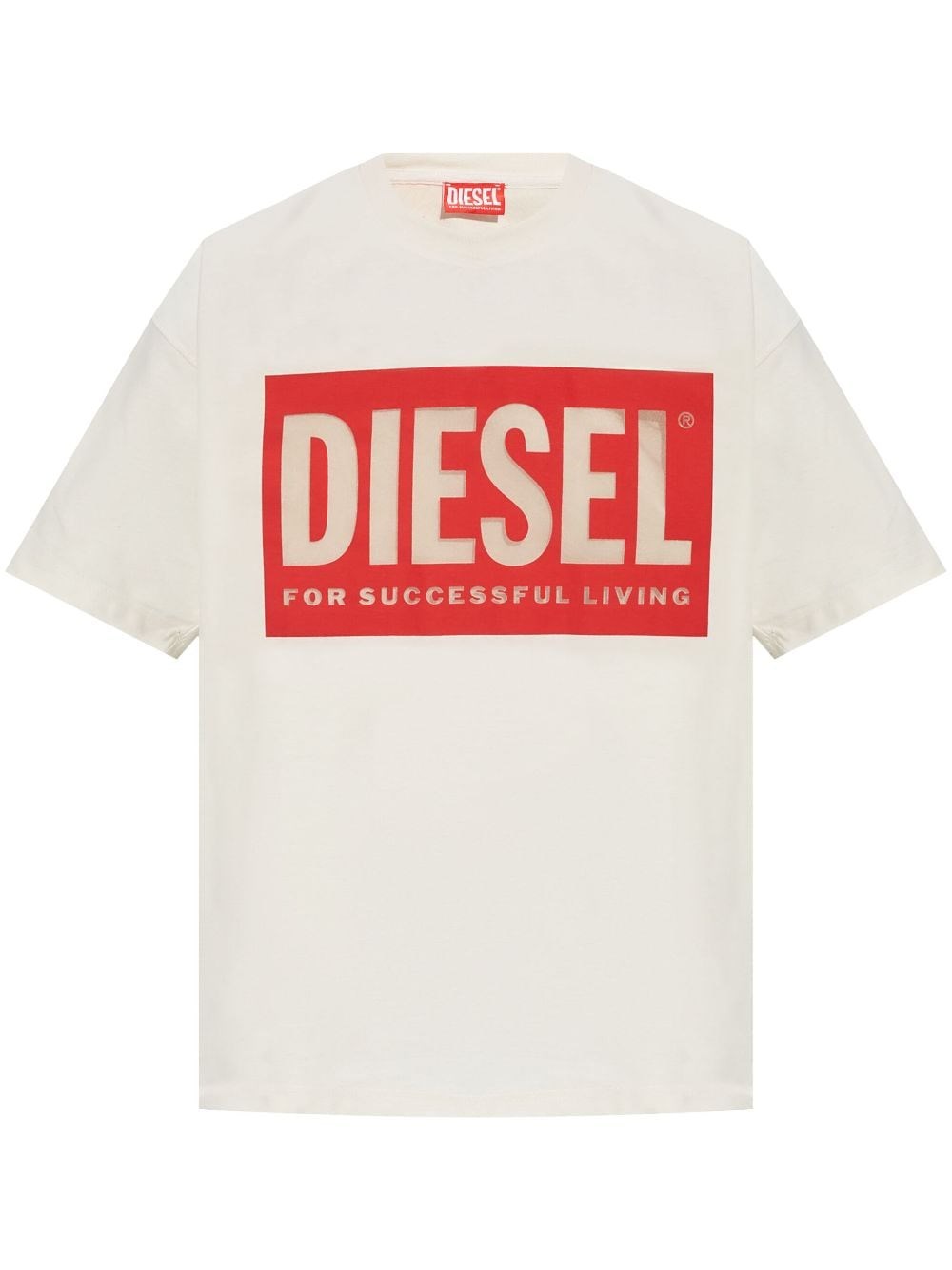 Shop Diesel T-shirt T-boxt In Bianco