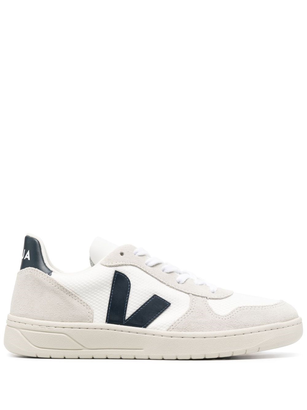 Shop Veja Sneakers V-10 In Bianco