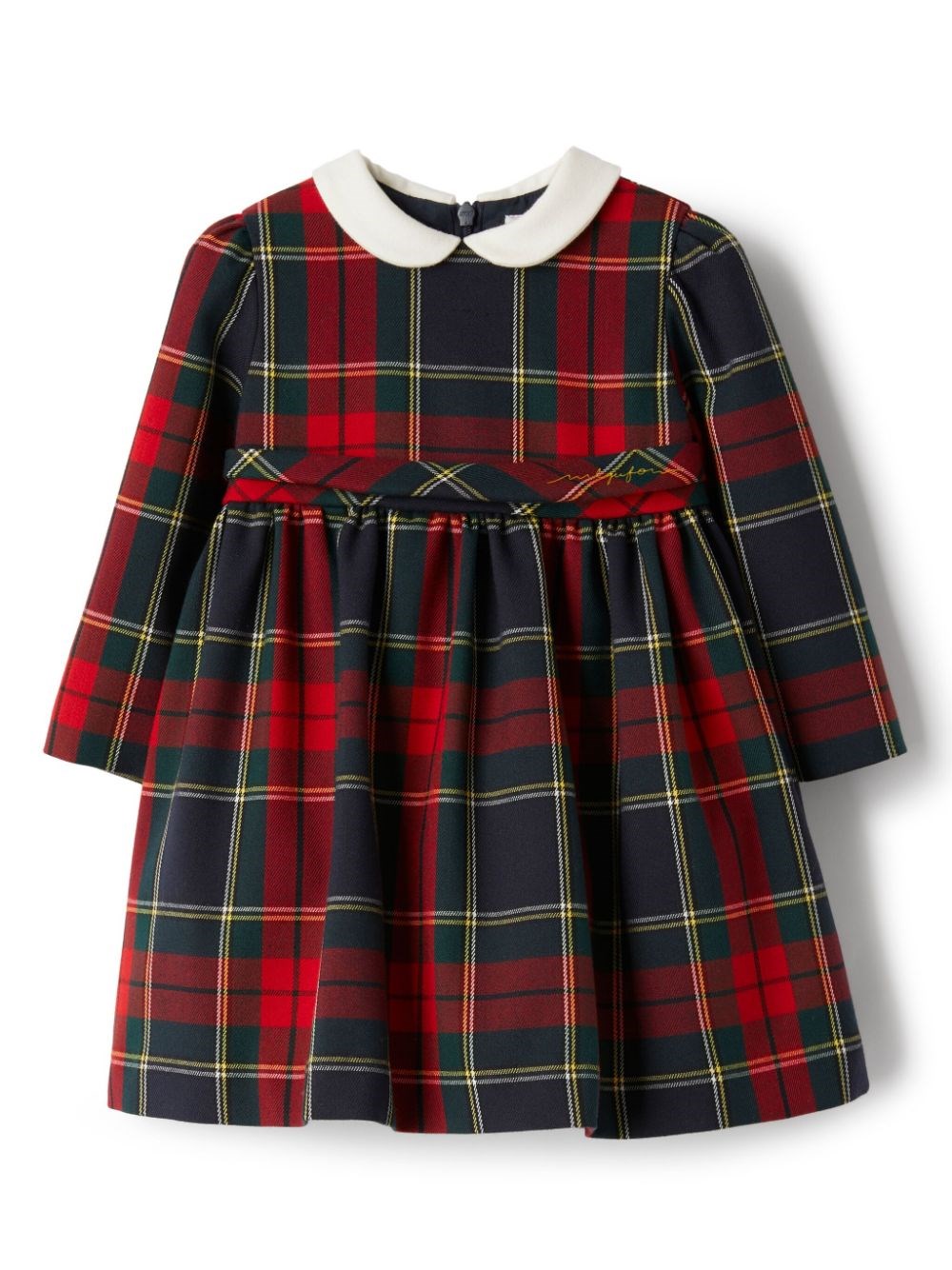 Shop Il Gufo Abito Tartan In Rosso