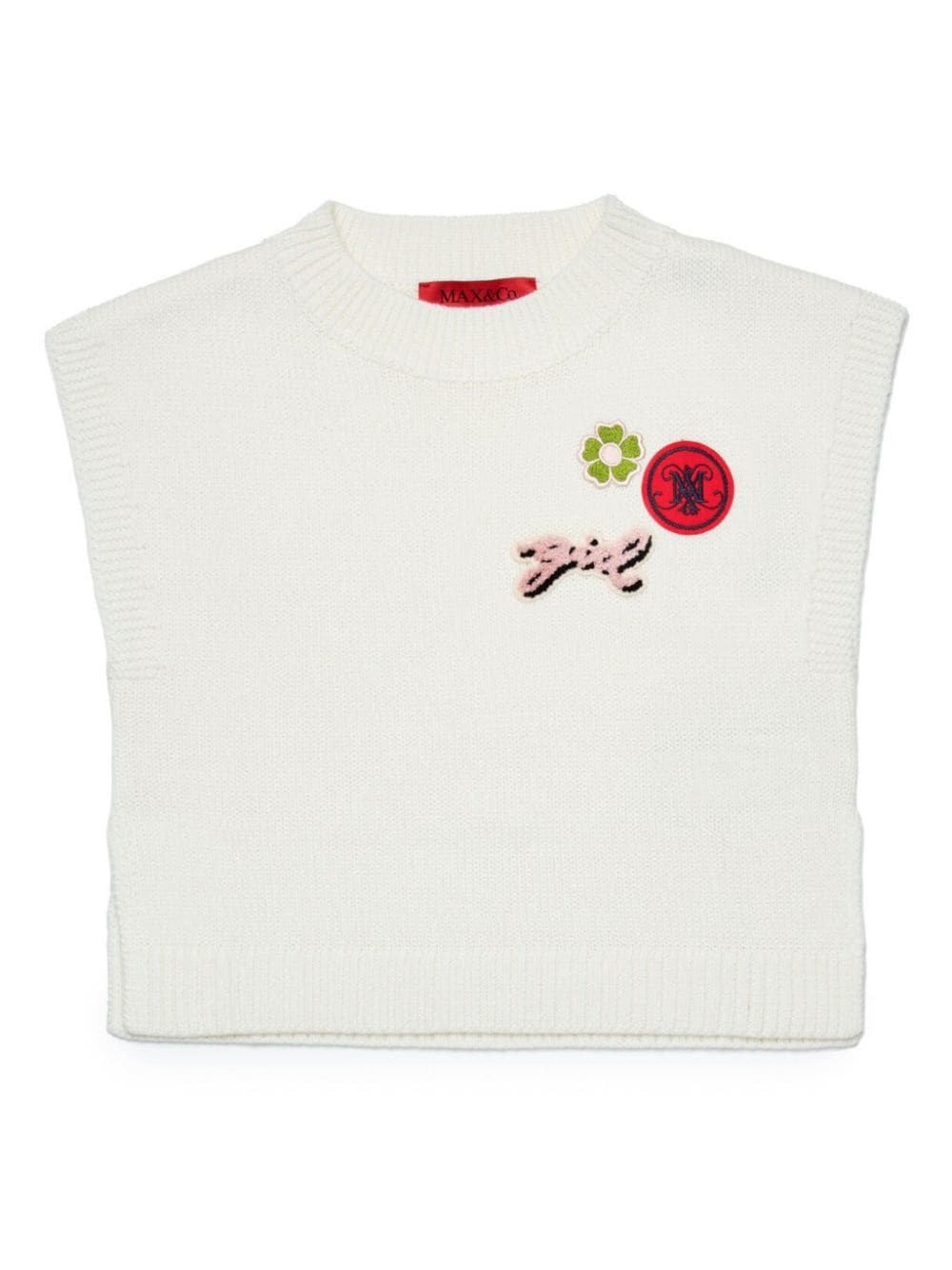 Shop Max & Co Max&co. Kids Canotta A Maglia In Bianco