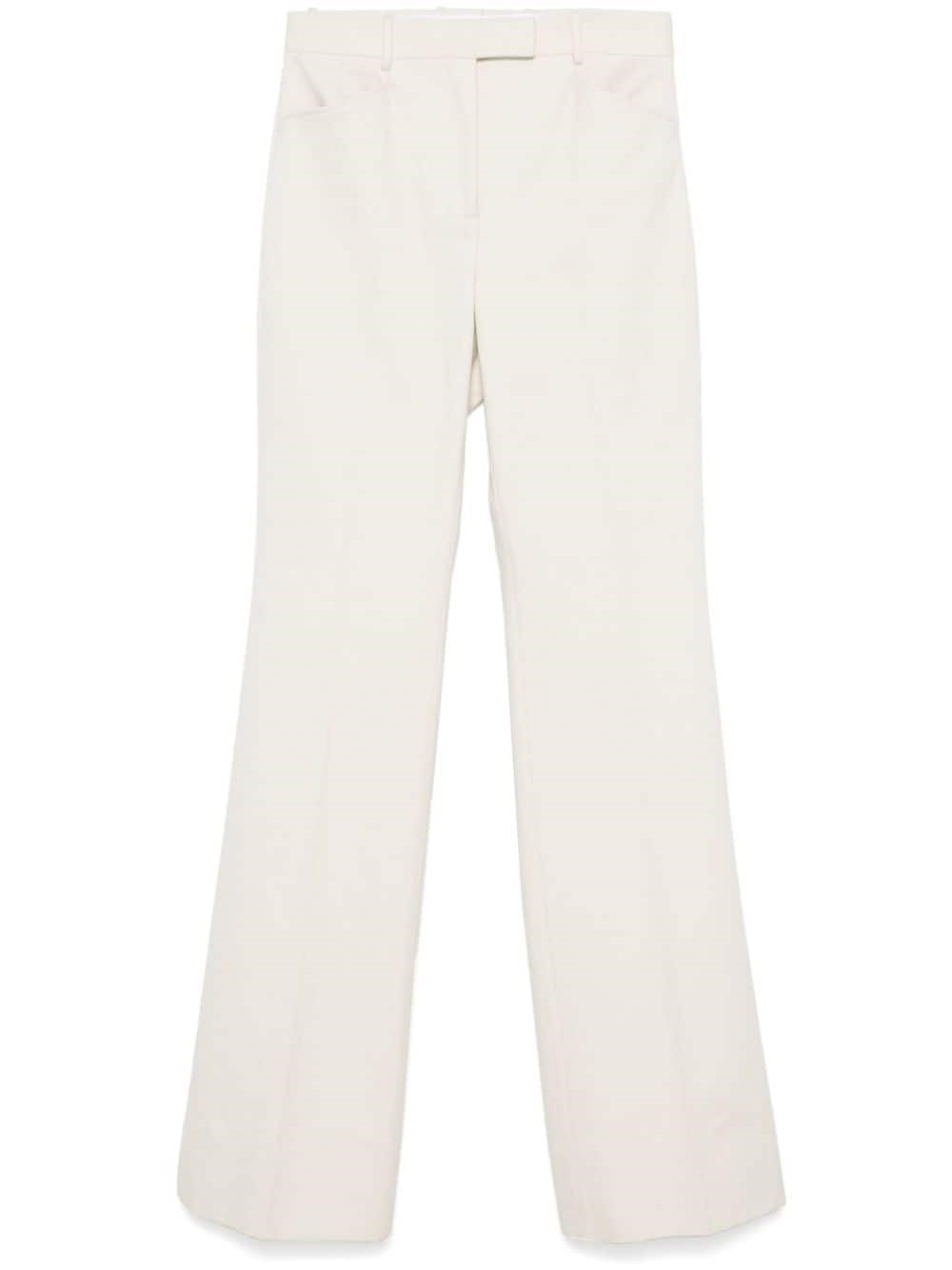 Shop Tom Ford Pantaloni Svasati In Bianco