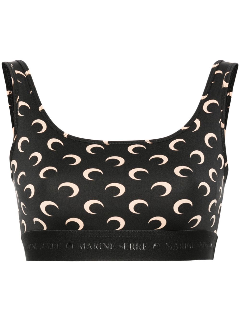 Shop Marine Serre Reggiseno Sportivo Moon In Nero