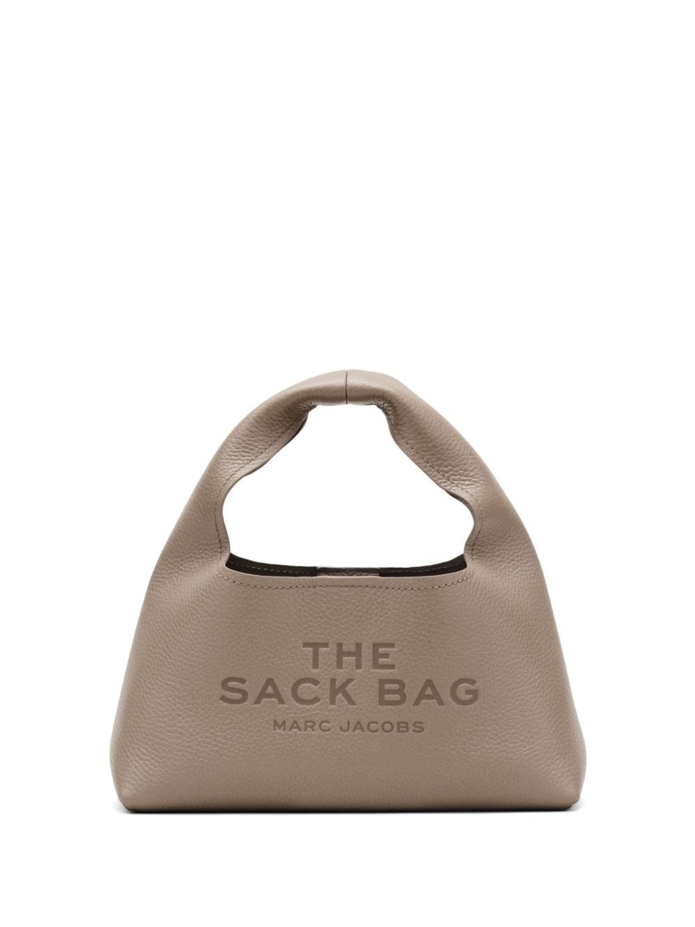 Shop Marc Jacobs Borsa The Leather Mini Sack In Grigio