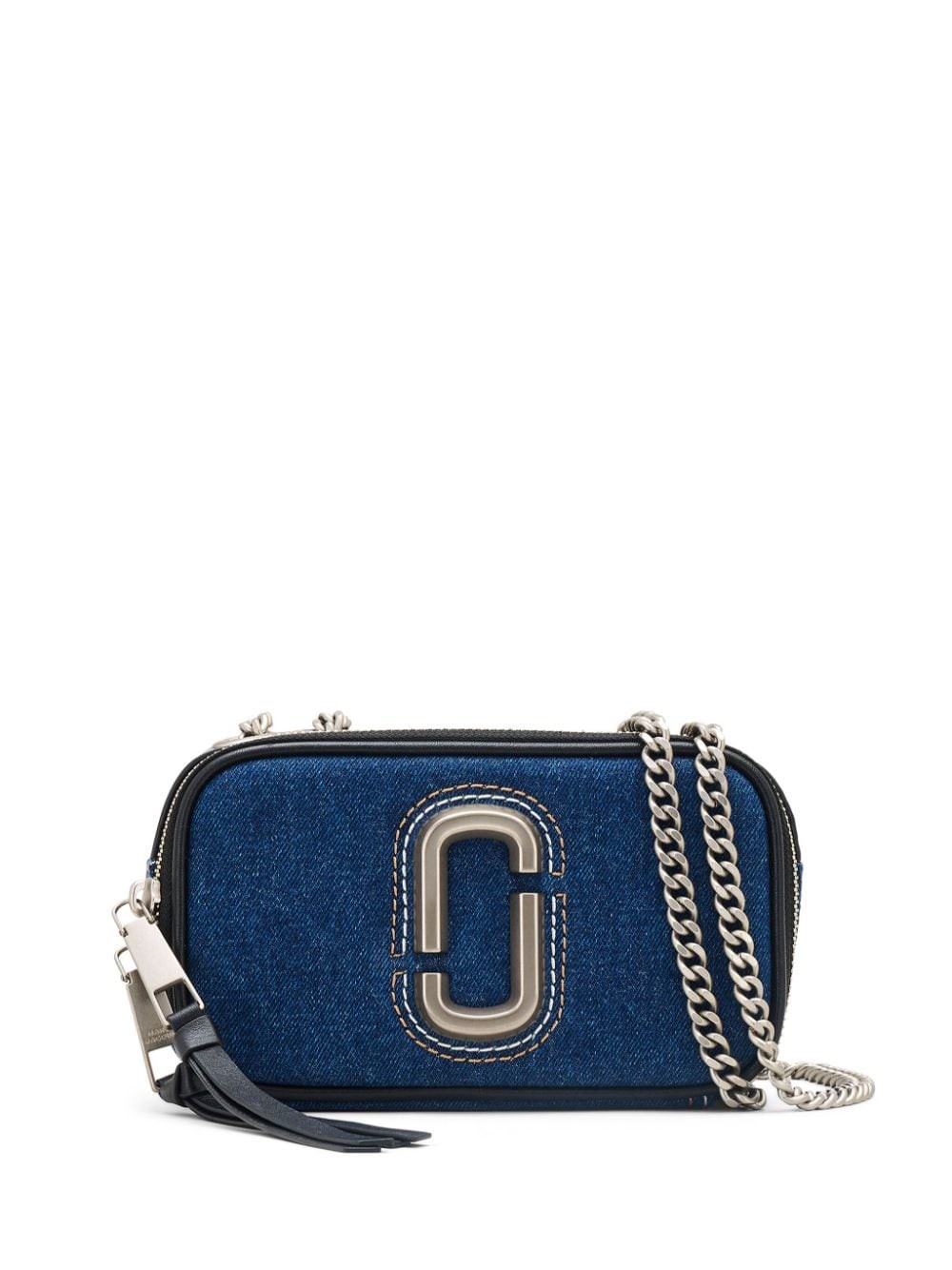 Shop Marc Jacobs Borsa A Tracolla The Denim Chain In Blu