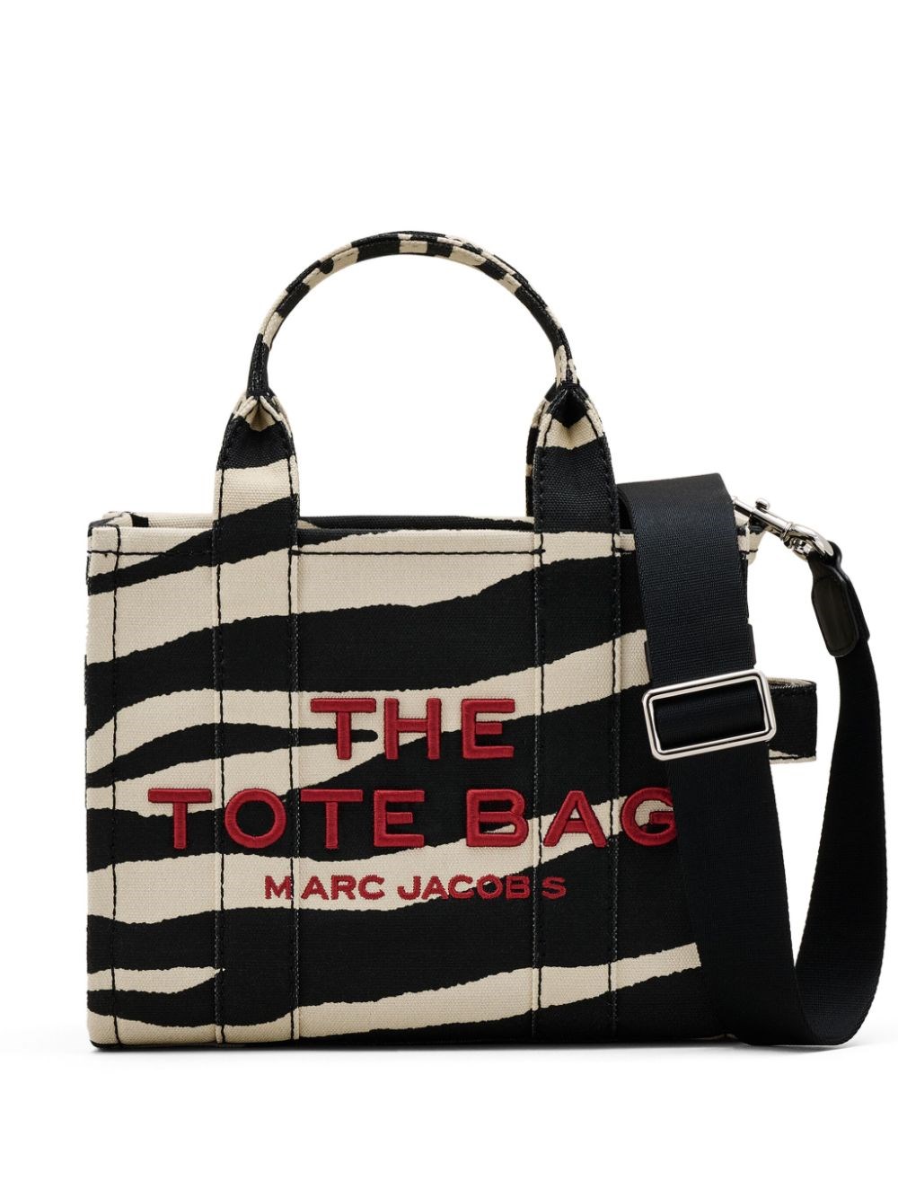 Shop Marc Jacobs Borsa Tote Con Stampa Zebrata In Nero