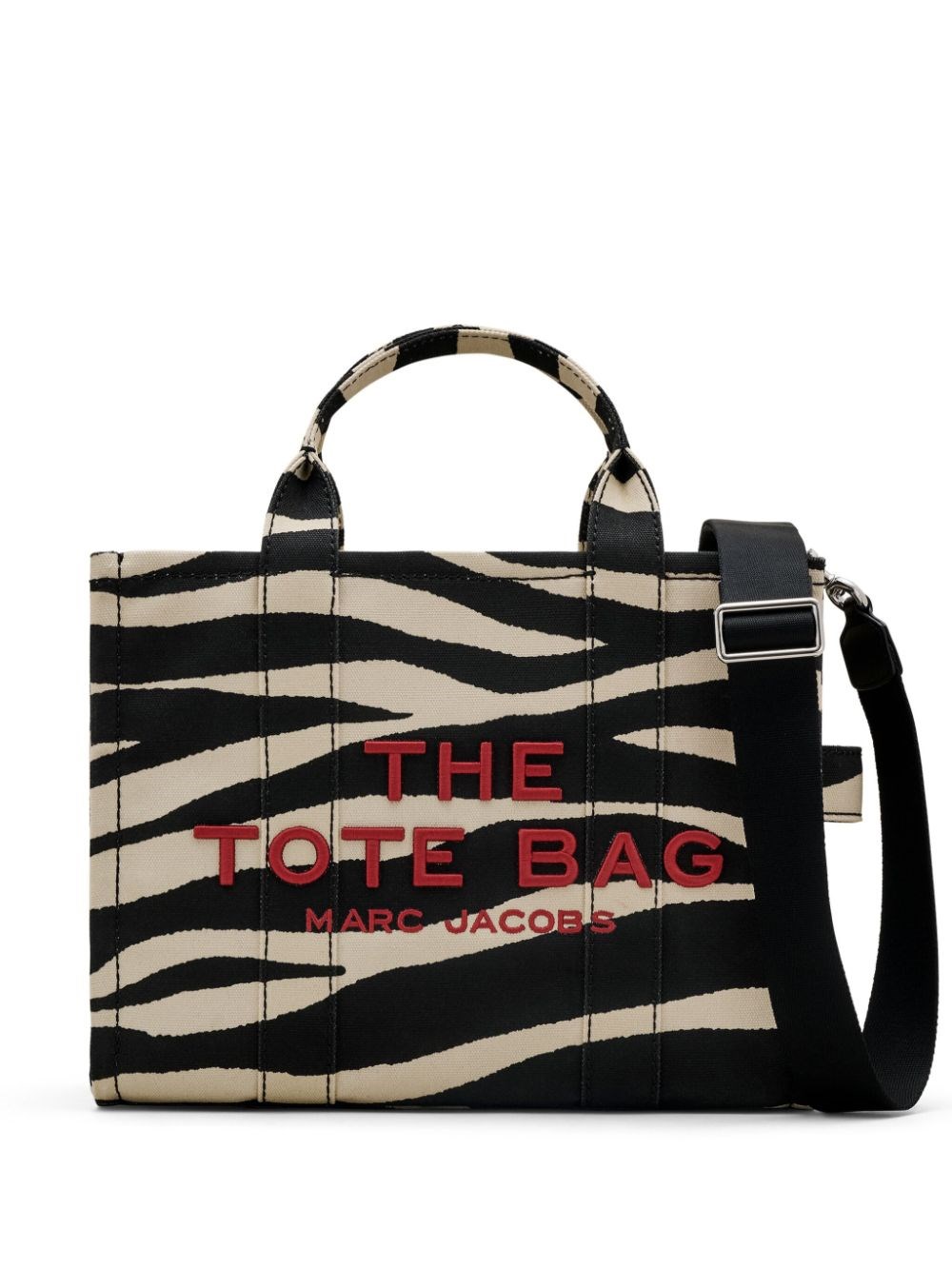 Shop Marc Jacobs Borsa Tote Con Stampa Zebrata In Nero