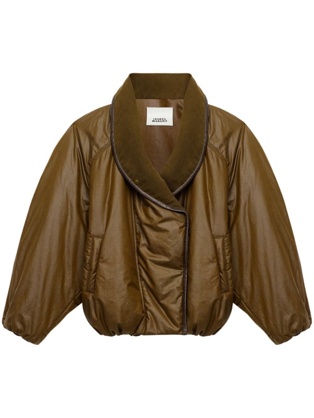 Shop Isabel Marant Cappotto Kimberly In Marrone