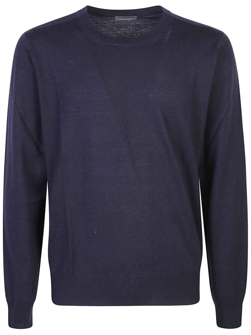 Shop Corneliani Maglia In Lana Girocollo Blu