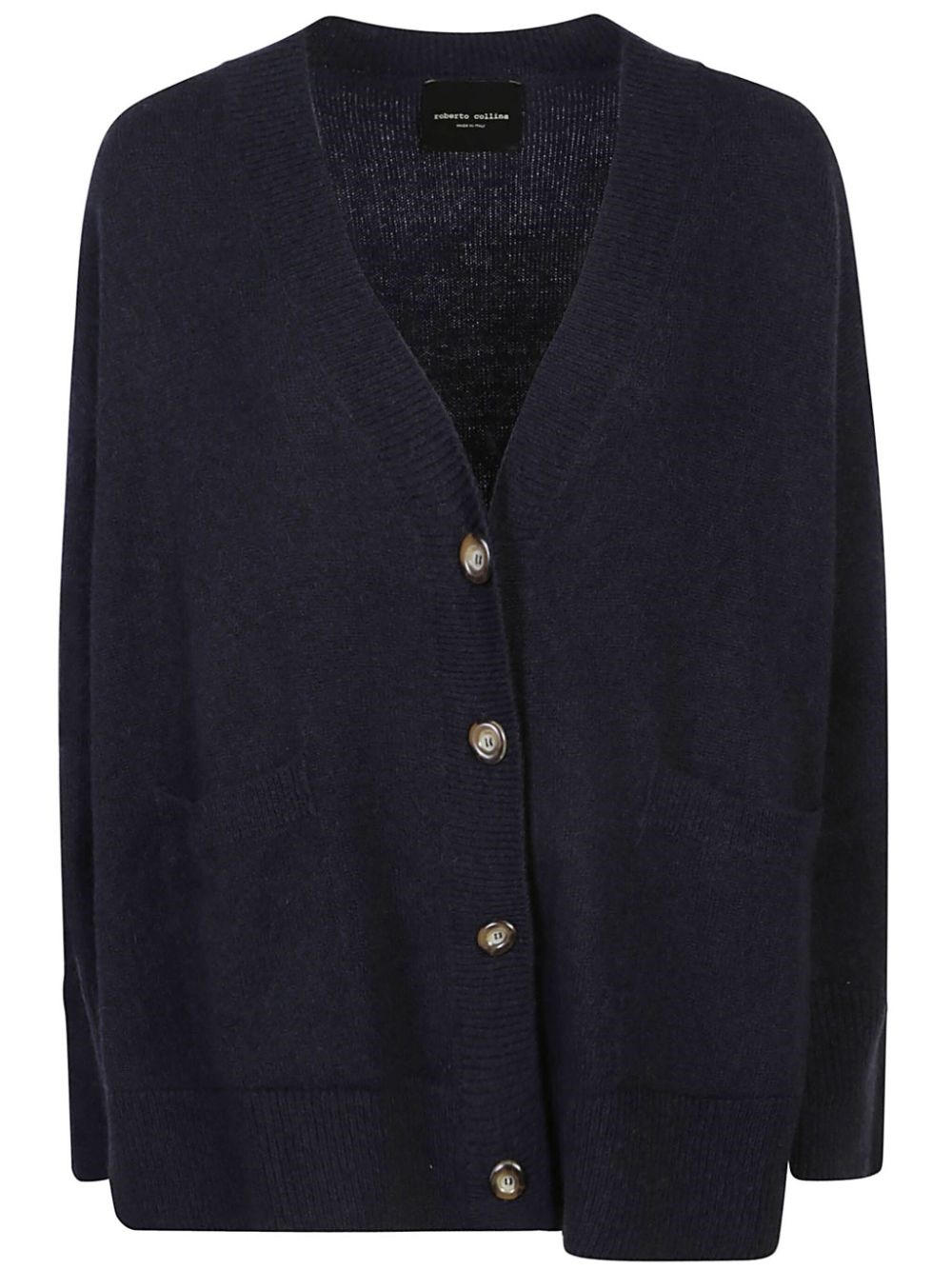 Shop Roberto Collina Cardigan Con Scollo A V In Blu