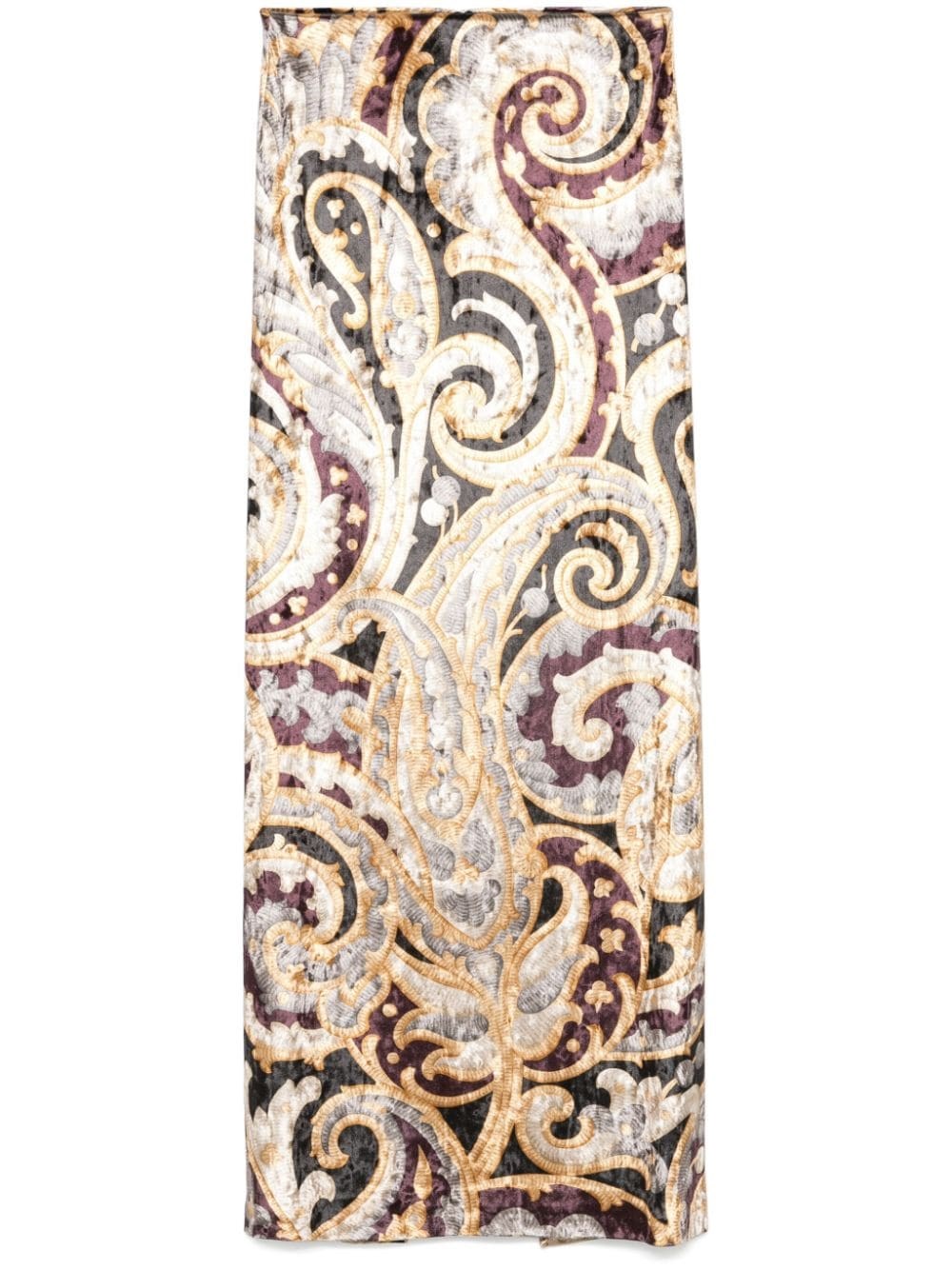 Shop Etro Gonna Lunga Con Stampa Paisley In Multi