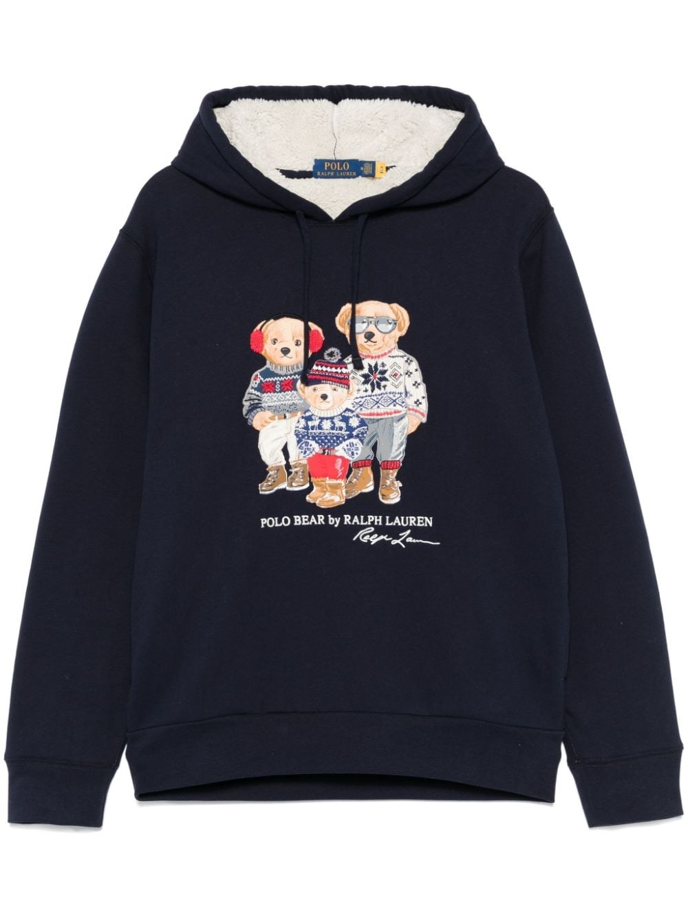 Polo Ralph Lauren Felpa Con Stampa Polo Bear In Black