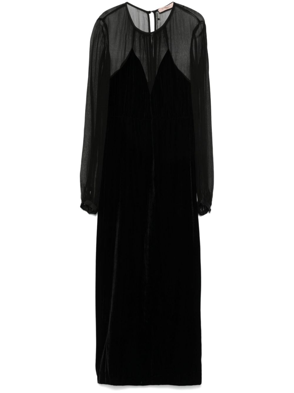 Twinset Cappotto Midi In Black