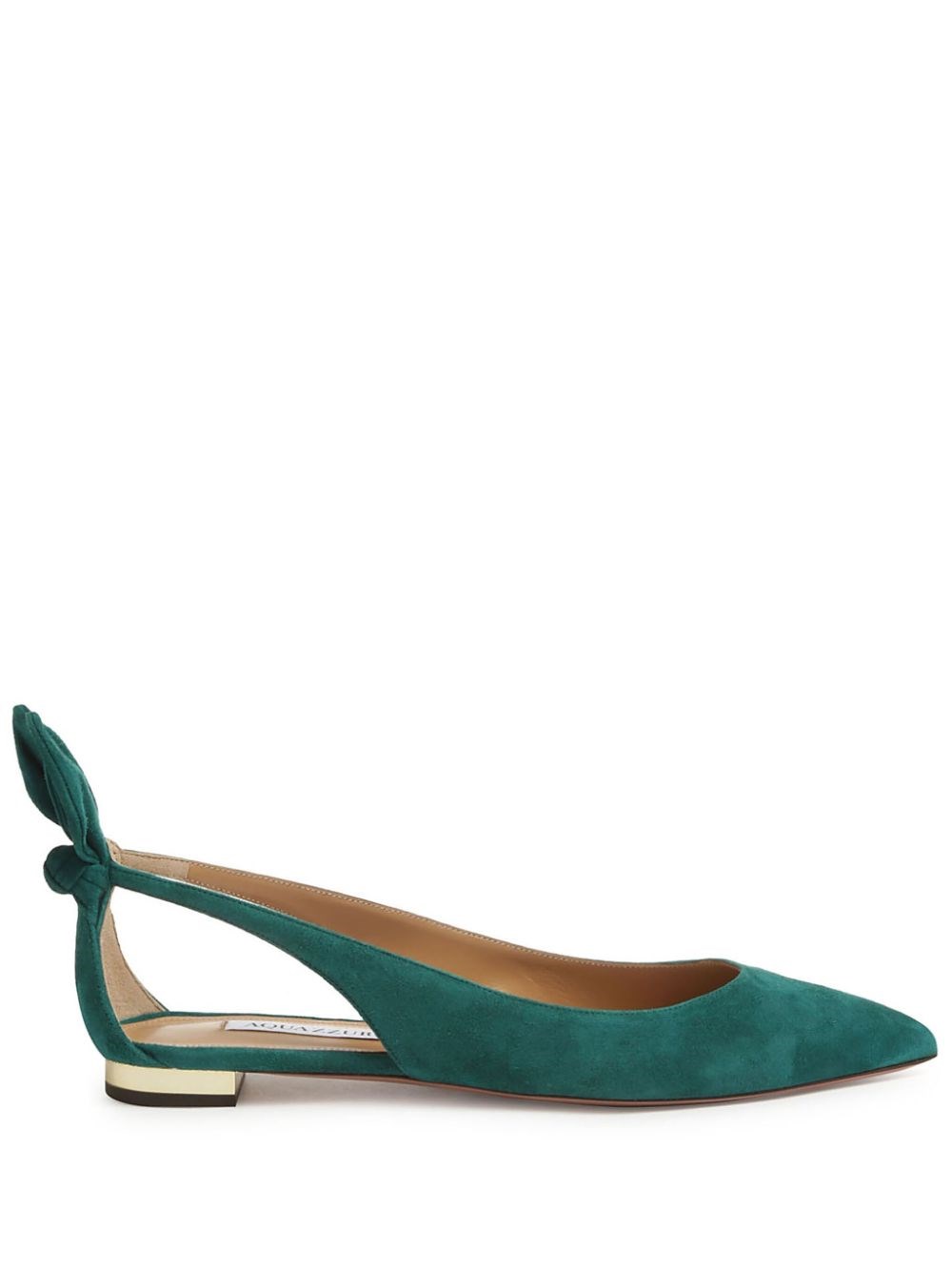 Aquazzura Acquazzurra Ballerine Con Fiocco In Green