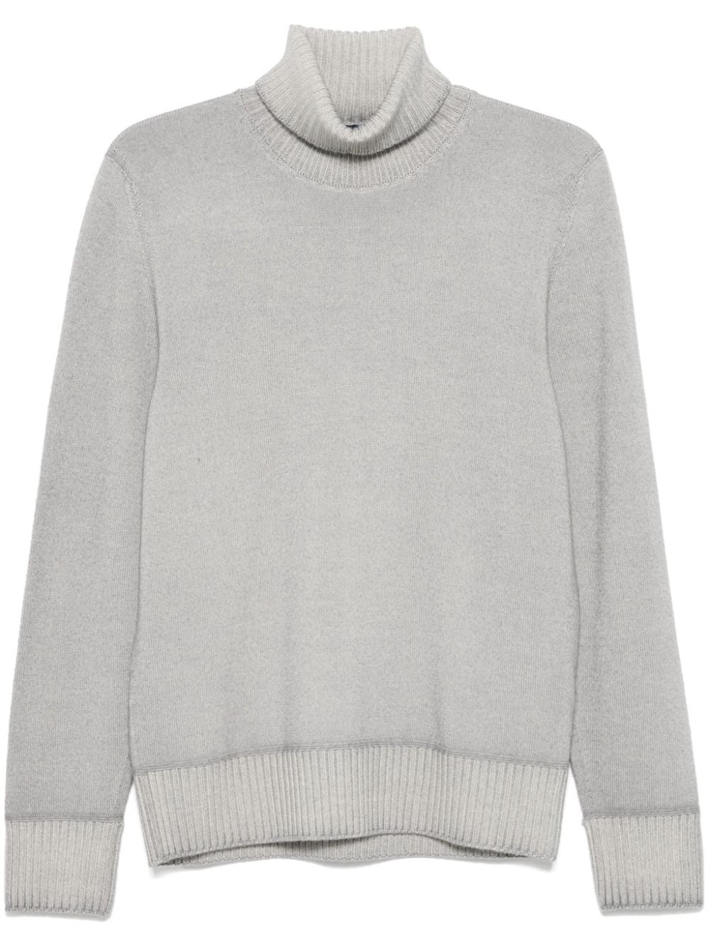 Shop Drumohr Maglione A Collo Alto In Grigio