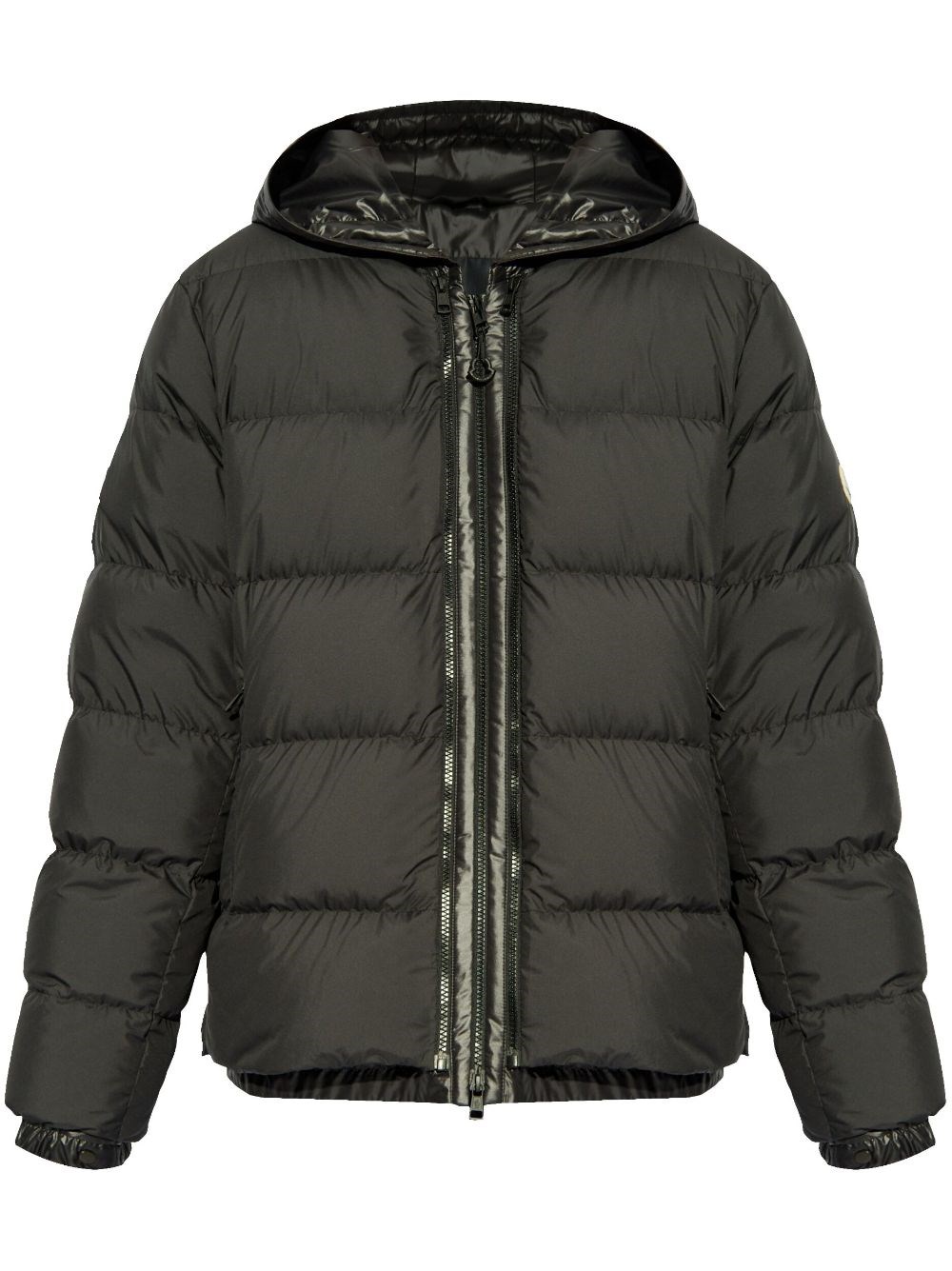 Shop Moncler Piumino Garoa In Nero