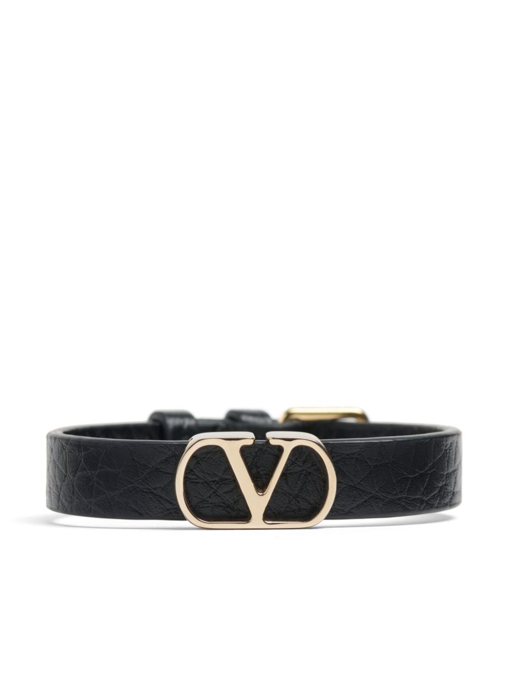 Valentino Garavani Vlogo Signature Grainy Calfskin Bracelet