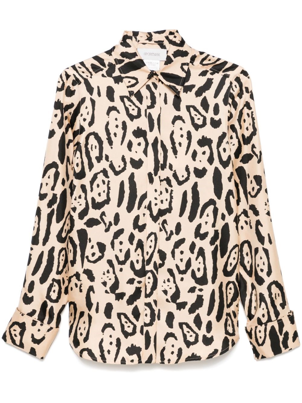 Sportmax Armony Silk Shirt With Graphic Print
