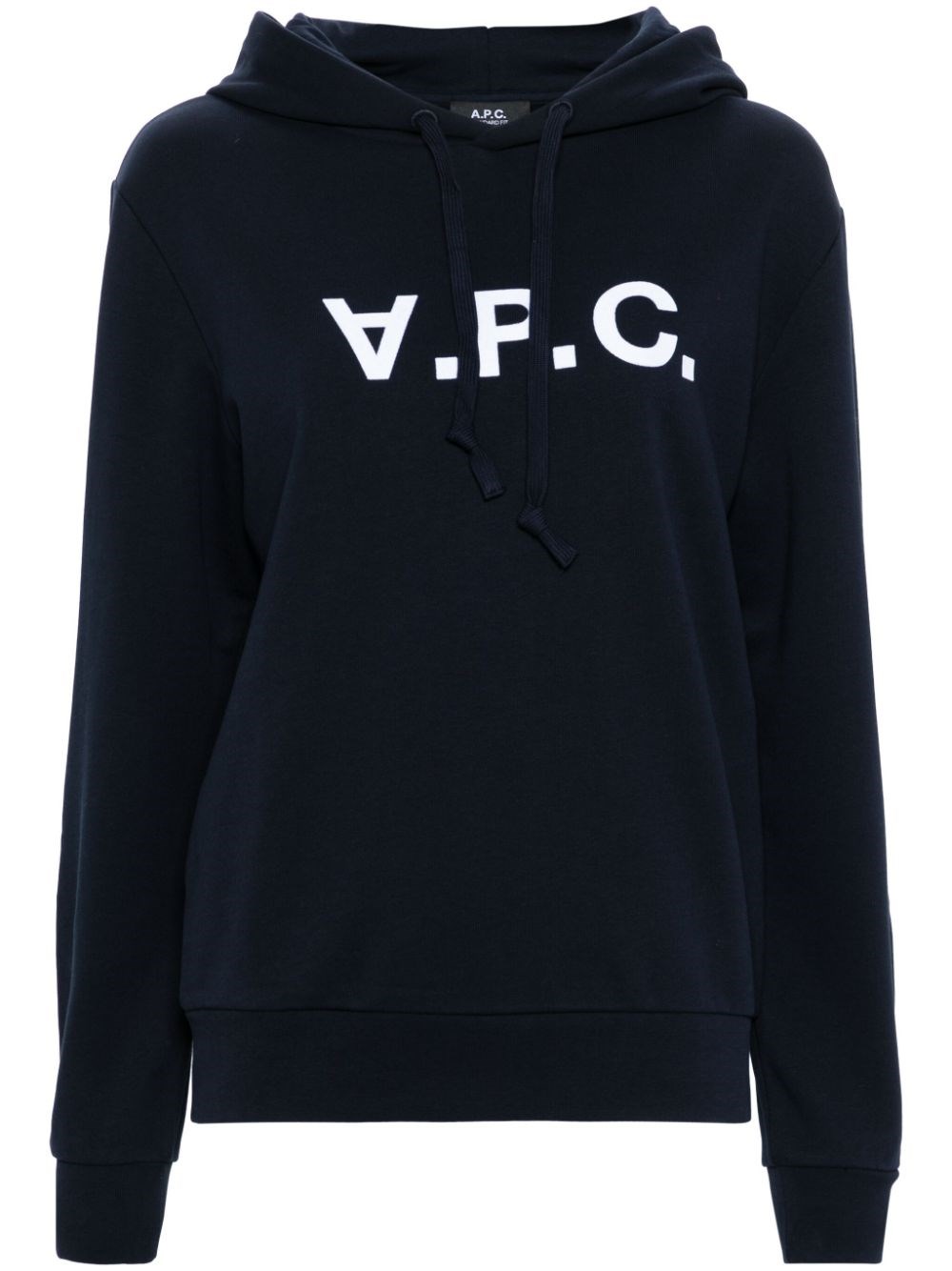Apc A.p.c. Milo Hoodie With Flocked Logo Print