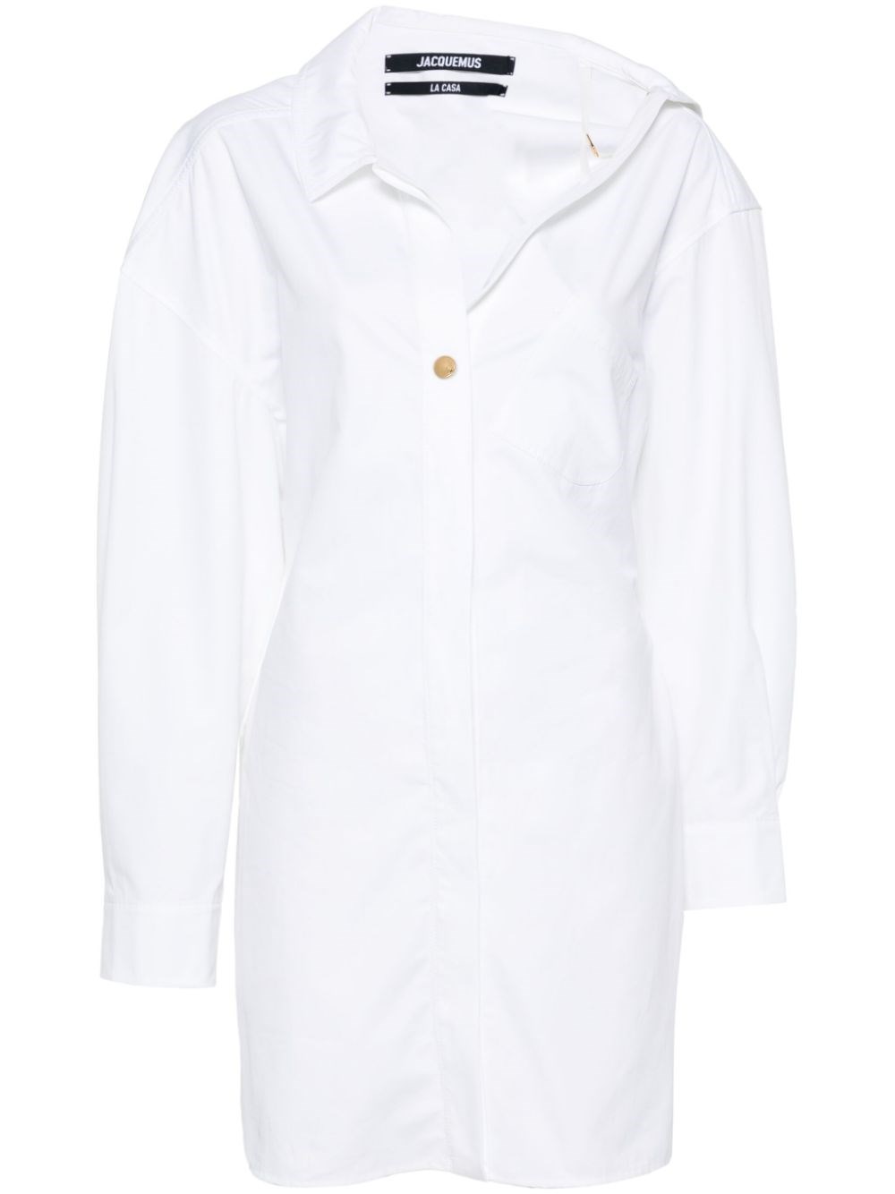 Jacquemus Les Sculptures Dropped Shoulder La Mini Robe Chemisier Dress