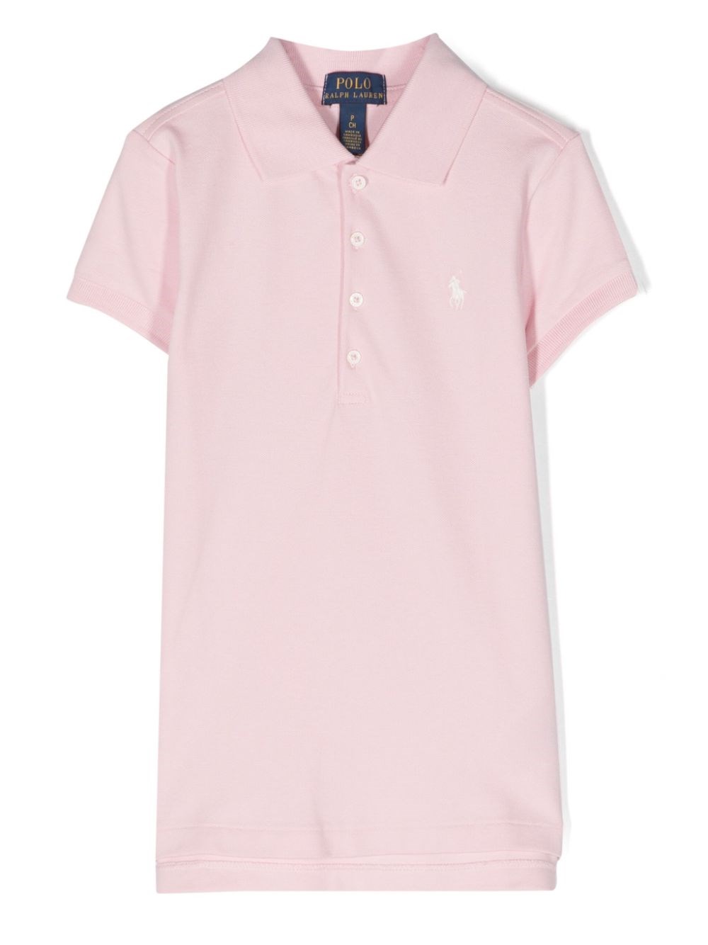 Polo Ralph Lauren Kids Ragazza Rosa Polo Con Ricamo Polo Pon Piccolo