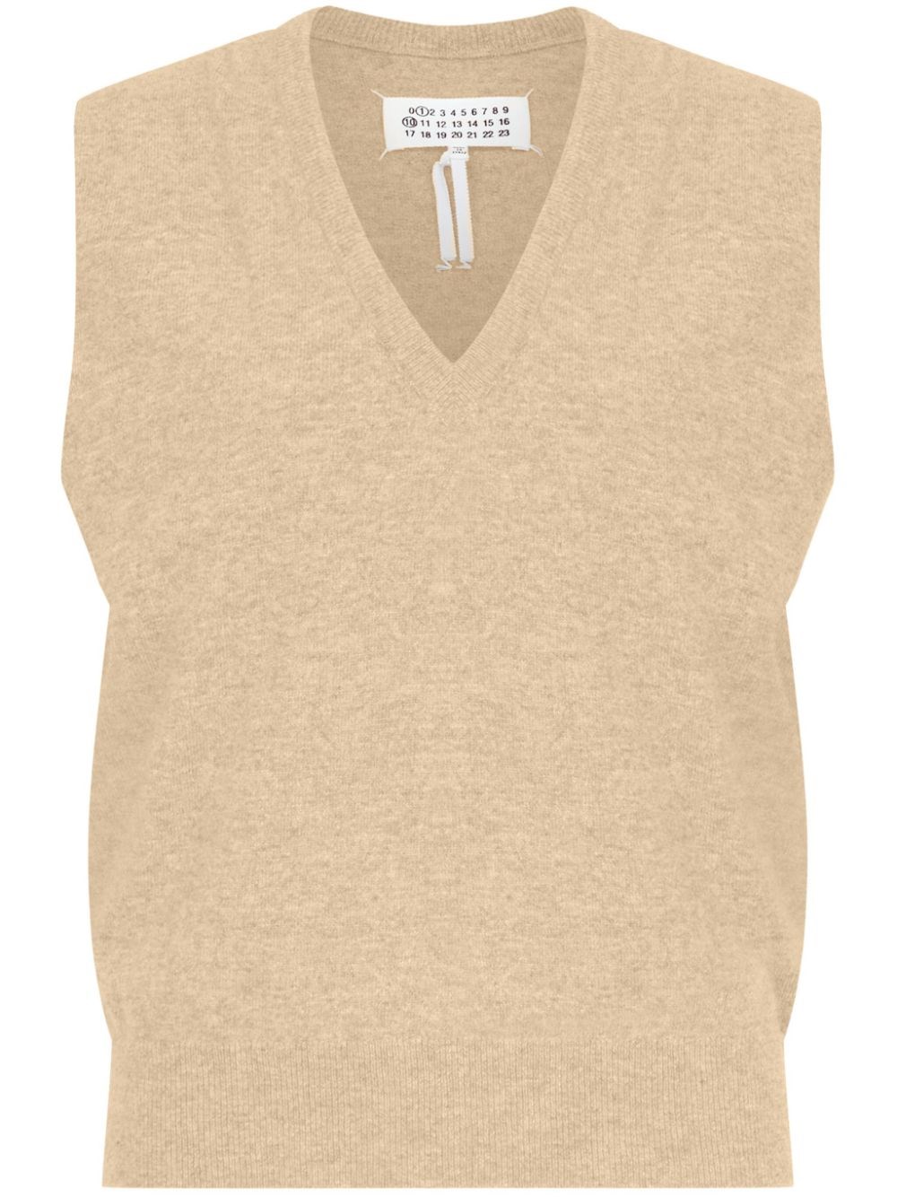 Maison Margiela Knitted V-neck Wool Vest