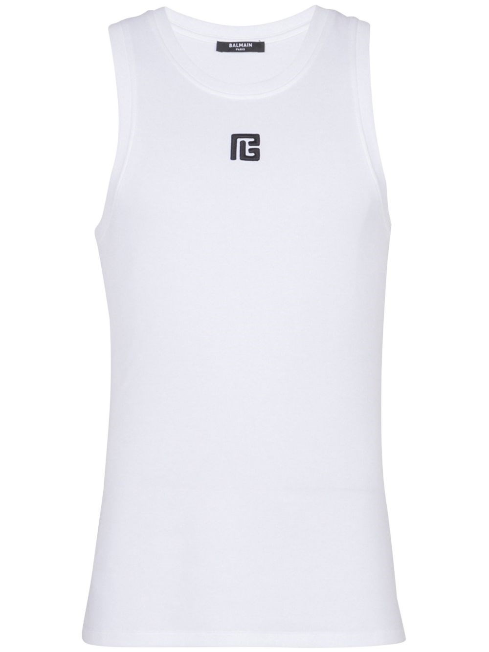 Balmain Logo-embroidered Tank Top