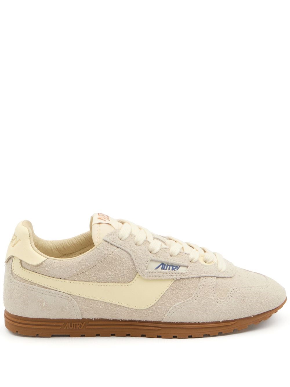 Autry 'windspin Low' Grey Sneaker With Logo On The Side And On The Heel