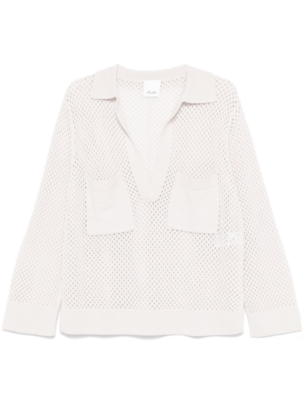Allude Open-knit Sweater In Multi