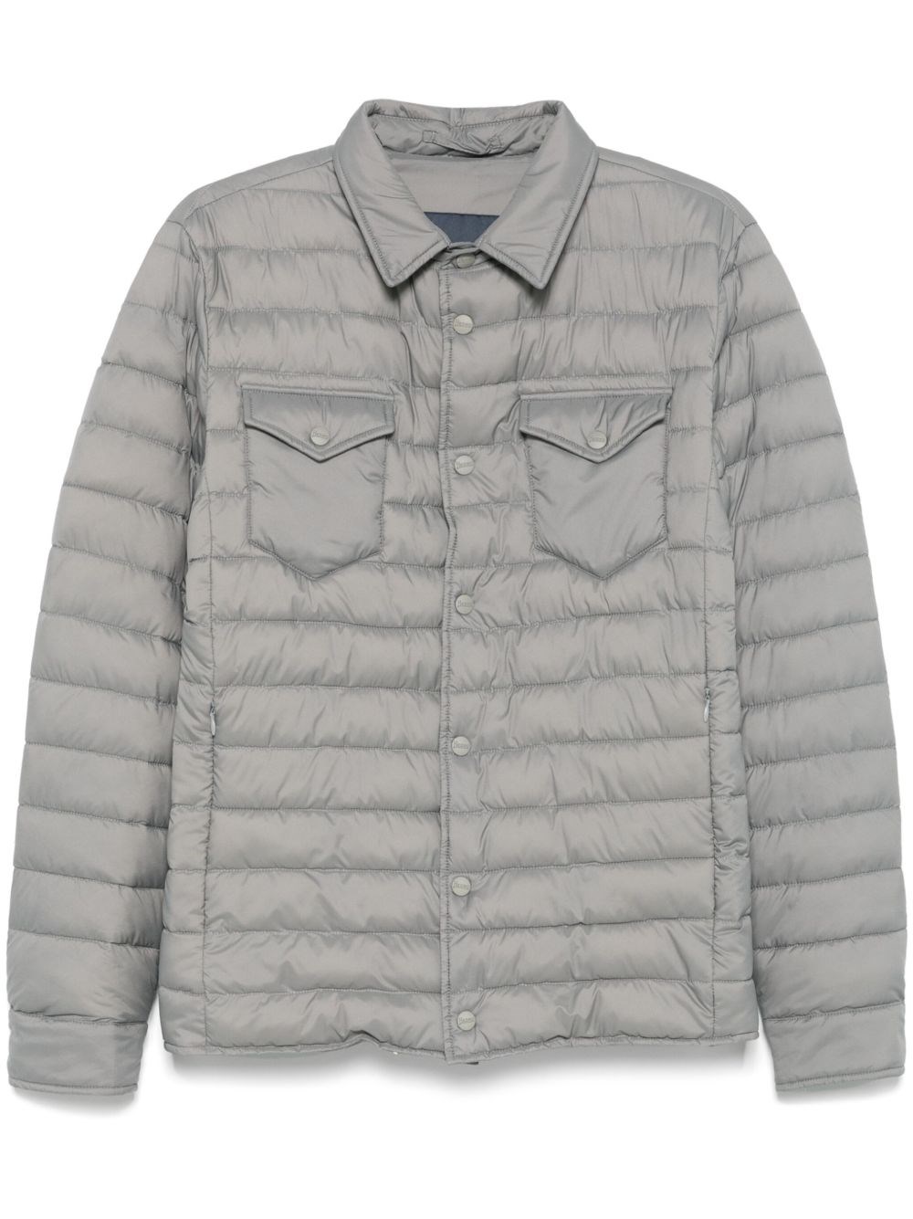 Herno Quilted Jacket In Gray