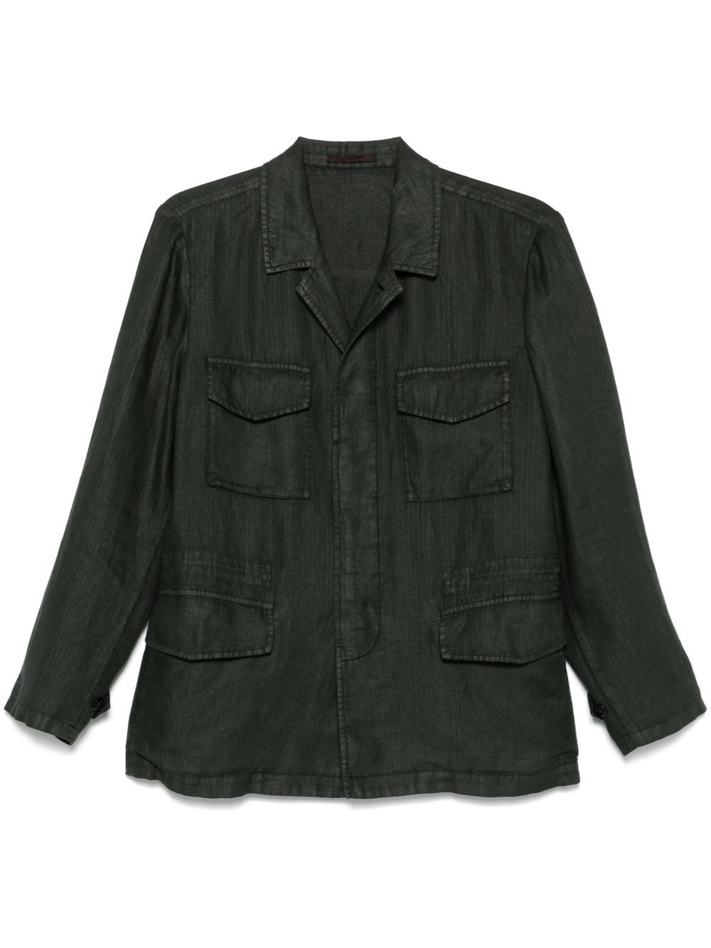 Boglioli Dark Green Linen Jacket
