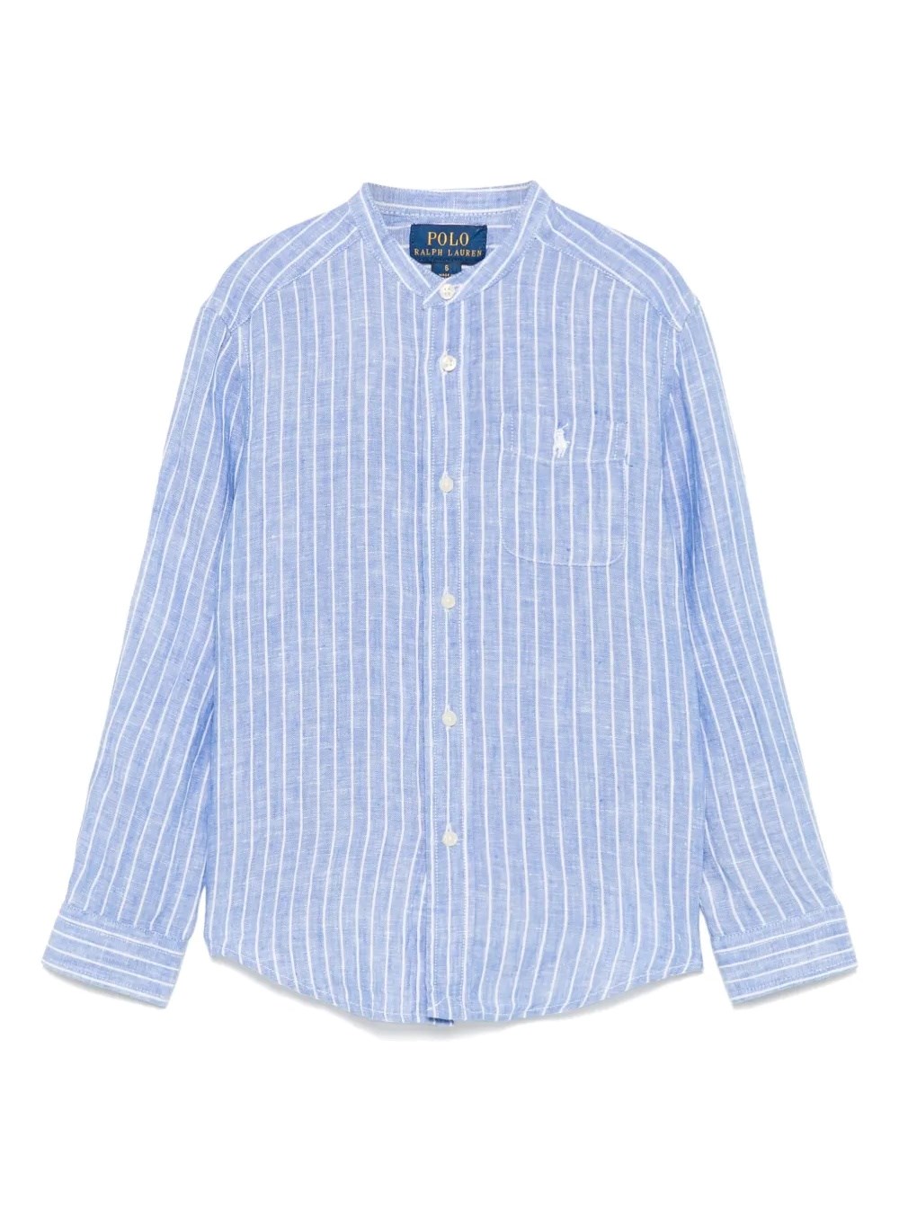 Polo Ralph Lauren Kids Ragazzo Blu Polo Ralph Lauren Kidscamicia In Lino A Righe Extra Grande