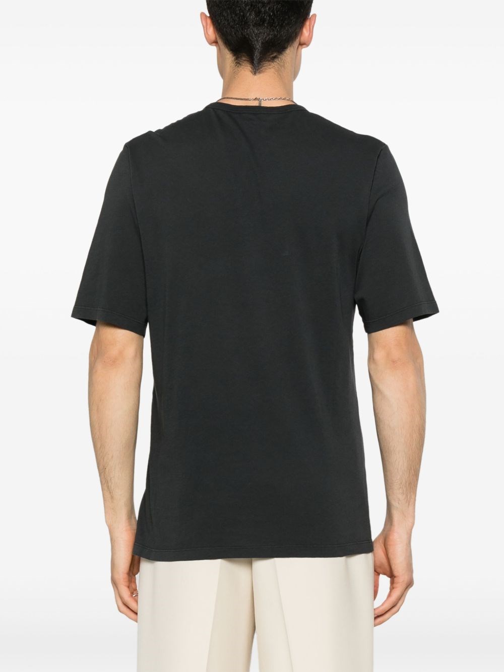 【関税&送料込】Saint Laurent Black Washed Cotton T-Shirt Saint laurent Saint laurent black washed cotton t-shirt