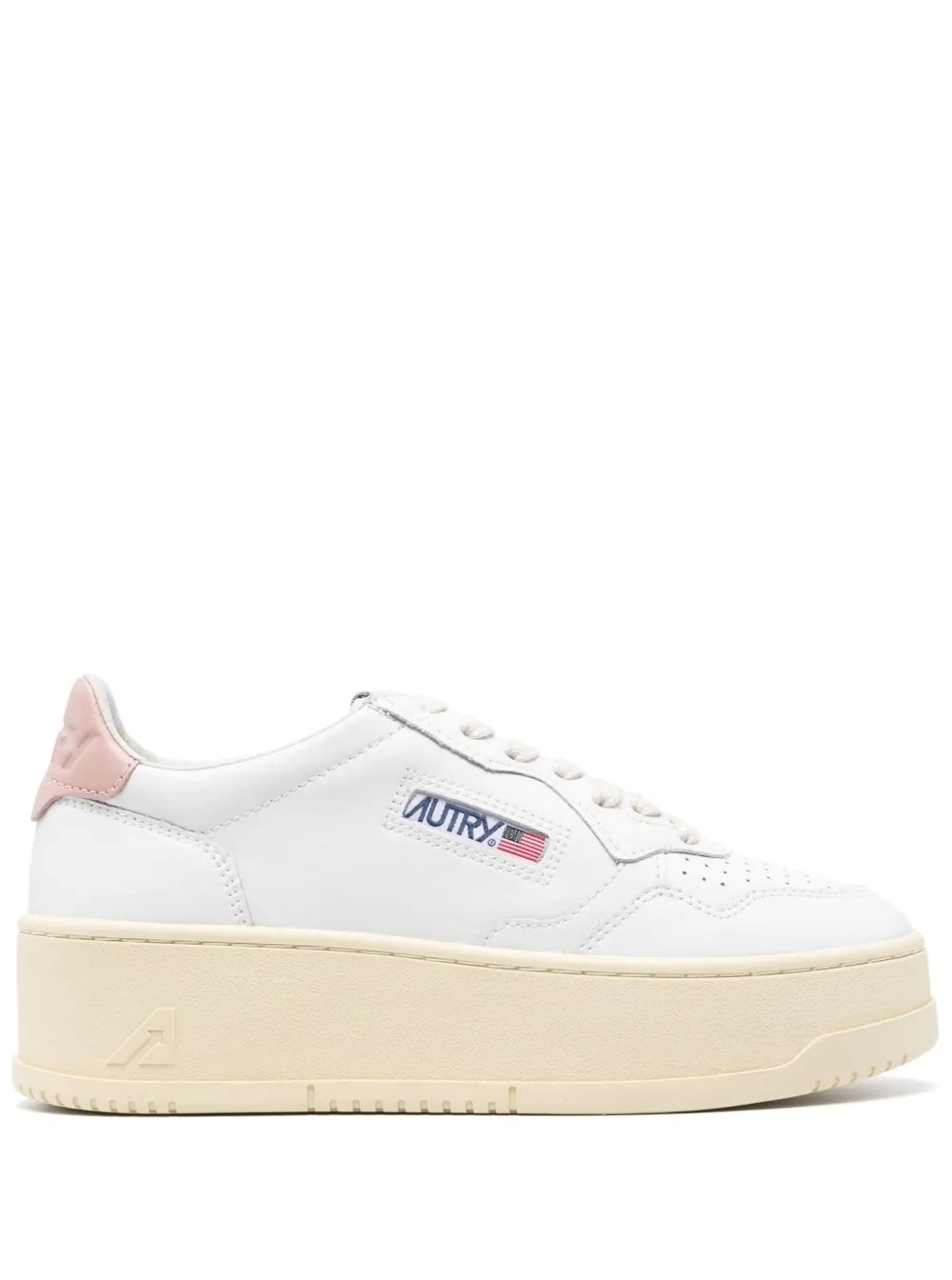 Autry Platform Low-top Sneakers With Platform Sole In White