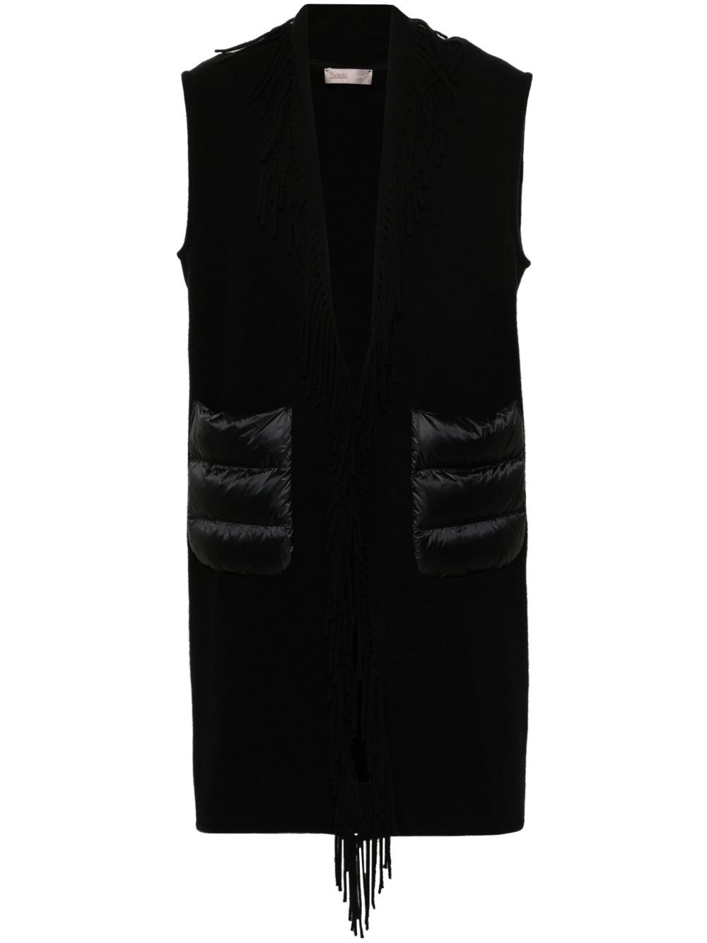 Herno Sleeveless Coat In Black