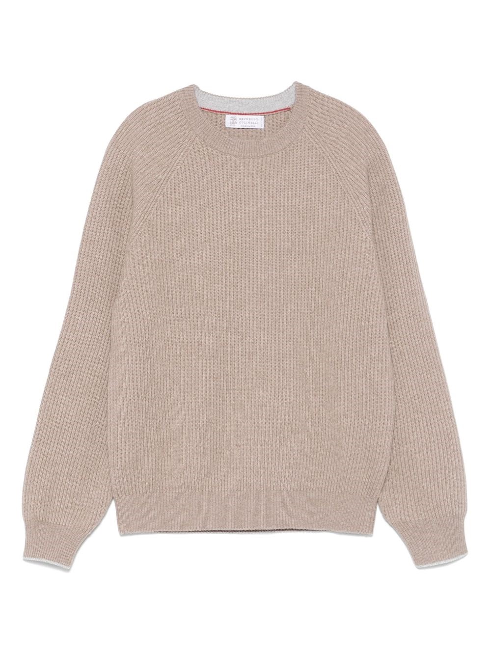 Brunello Cucinelli Cashmere Sweater In Neutral